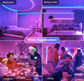 10 Meters LED Strip Lights with Bluetooth App and Remote Controller RGB Waterproof Lights Multicolor LED Lights for Home Decoration, Bedroom, Diwali, False Ceiling - The Gears