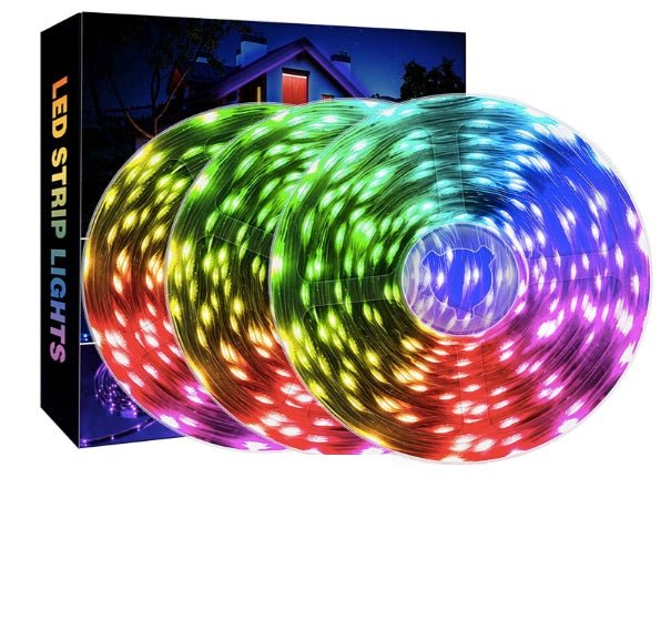 10 Meters LED Strip Lights with Bluetooth App and Remote Controller RGB Waterproof Lights Multicolor LED Lights for Home Decoration, Bedroom, Diwali, False Ceiling - The Gears
