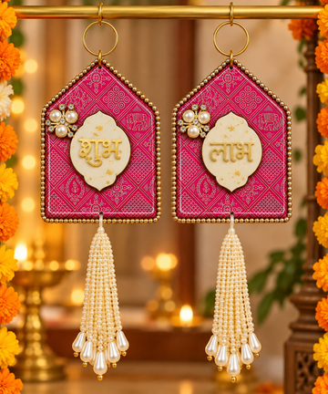 Resin art Shubh Labh hanging for door and wall decor