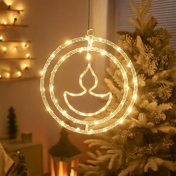 Diya Pendant Hanging Lights – Warm White LED Decorative Lights