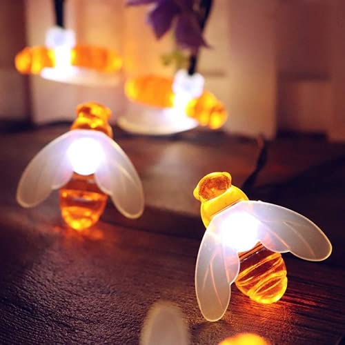 Honeybee String Lights,16 LED- 4 Meter Lights (Warm White) - Homely Arts