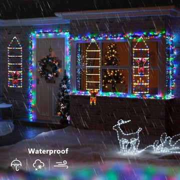 LED Santa Claus Climbing Ladder – Animated Christmas Outdoor Decor