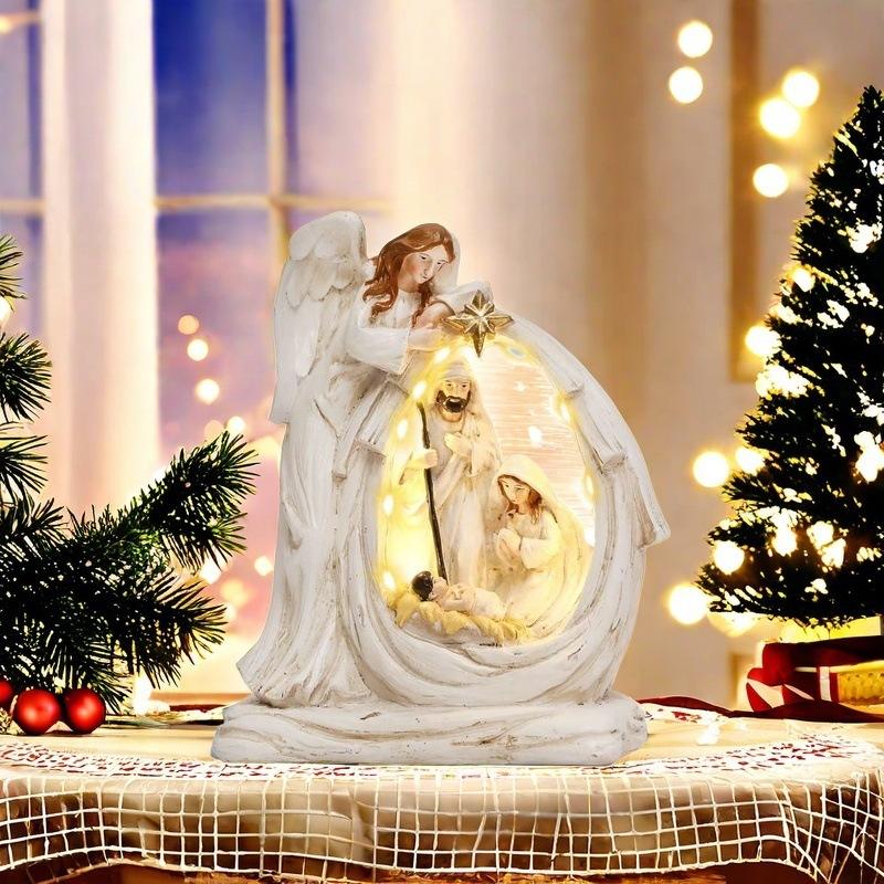LED Angel Nativity Set Christmas Decor