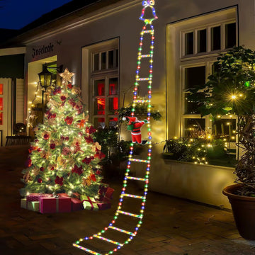 Santa Claus LED Christmas Ladder Lights – Waterproof | Indoor & Outdoor | USB Operated | Multi Colour