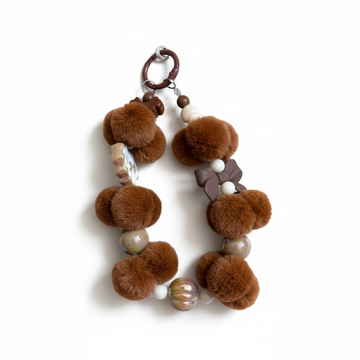 📱🎀 Elegant Brown Bow Phone Charm ✨🌟