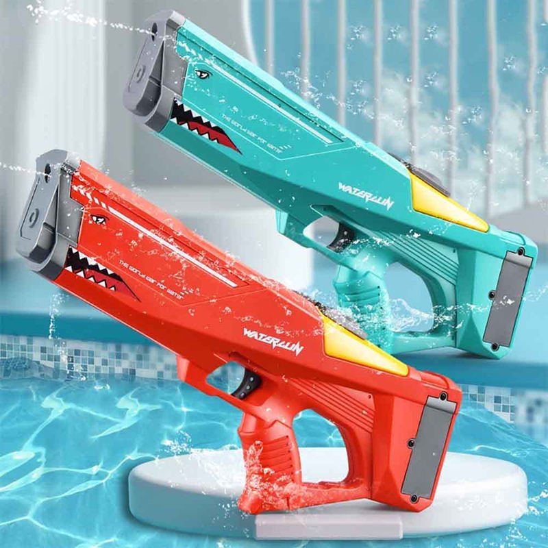 Automatic Rechargeable Power Washer Squirt | High - Pressure Shark Electric Water Gun for Holi - The Gears