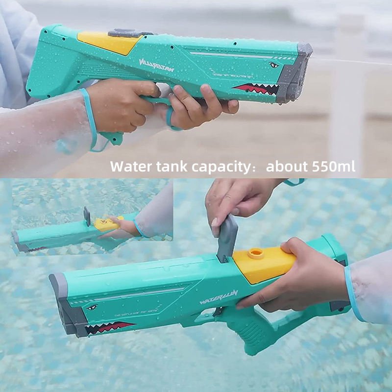 Automatic Rechargeable Power Washer Squirt | High - Pressure Shark Electric Water Gun for Holi - The Gears