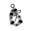 🖤✨ Black Beaded Bow Mobile Charm – Cute & Chic 🎀 - The Gears