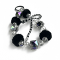 🖤✨ Black Beaded Bow Mobile Charm – Cute & Chic 🎀 - The Gears