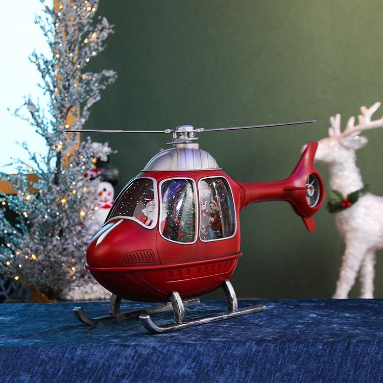 Christmas Helicopter Lantern with Music & Lights - The Gears