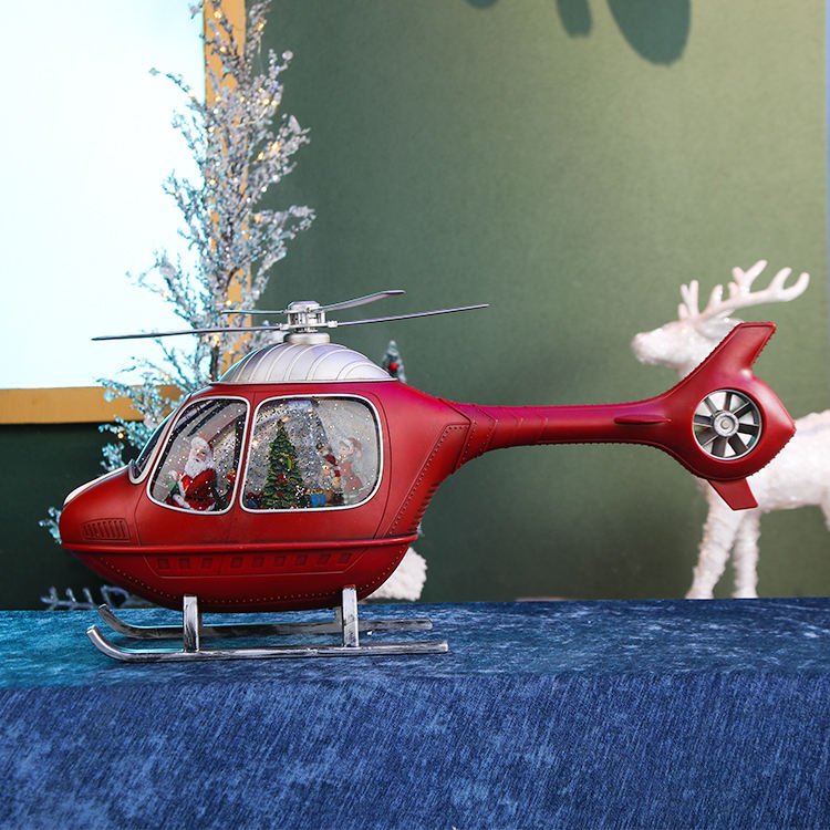 Christmas Helicopter Lantern with Music & Lights - The Gears