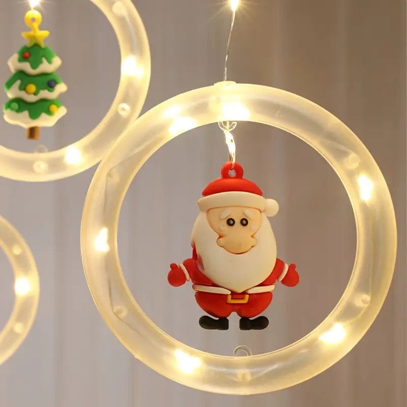 Christmas LED Santa Star Curtain Lights – Window Decoration String Light 🎅✨ - The Gears