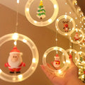 Christmas LED Santa Star Curtain Lights – Window Decoration String Light 🎅✨ - The Gears