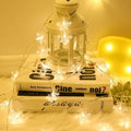 Christmas Lights 14 LEDs Snowflake Fairy String Light (Warm White, AC Plug ) for Indoor & Outdoor Usage | Xmas | New Years | Party | Decoration - The Gears