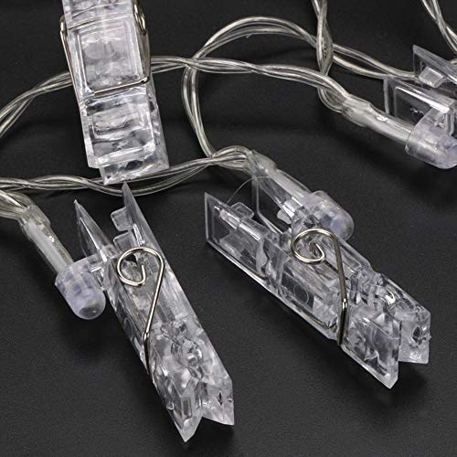 Photo Clip LED String Lights (Warm White Bulbs) - Homely Arts