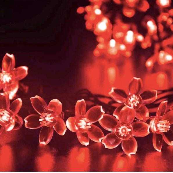 Combo of Silicone Blooming Flower Fairy String Lights (Yellow, White and Red) - The Gears