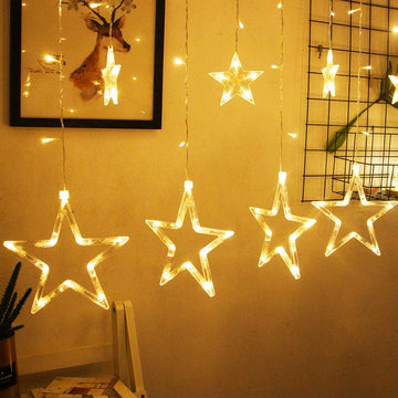 Curtain Star Lights - High bright Pixel Light (12 Warm White Bulb) - The Gears