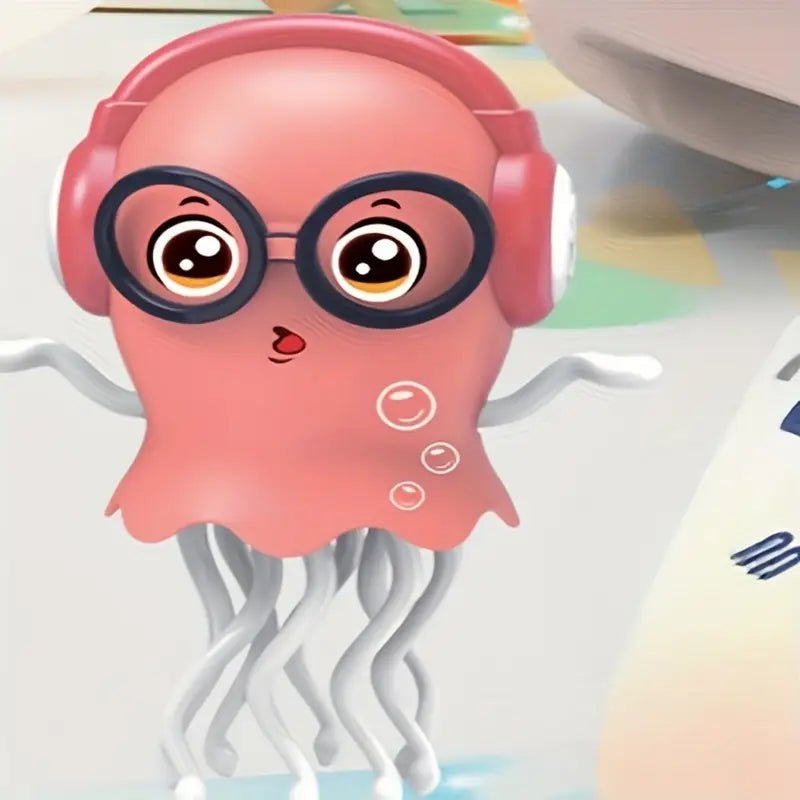 Dancing Jellyfish Toy – Light - Up Musical 360° Spinner (Random Color) - The Gears
