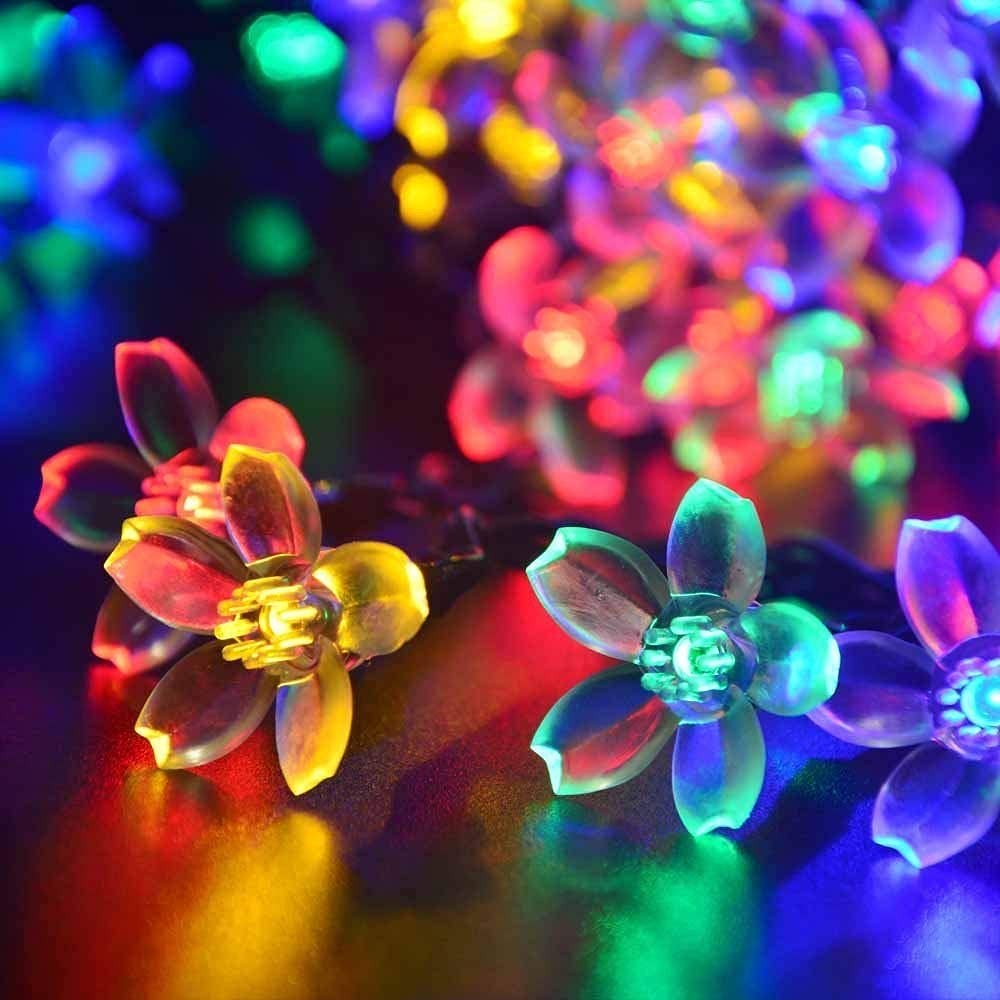Decorate your Christmas tree with silicone Blooming Flower Fairy String Lights (Multi Colors Bulbs) - The Gears