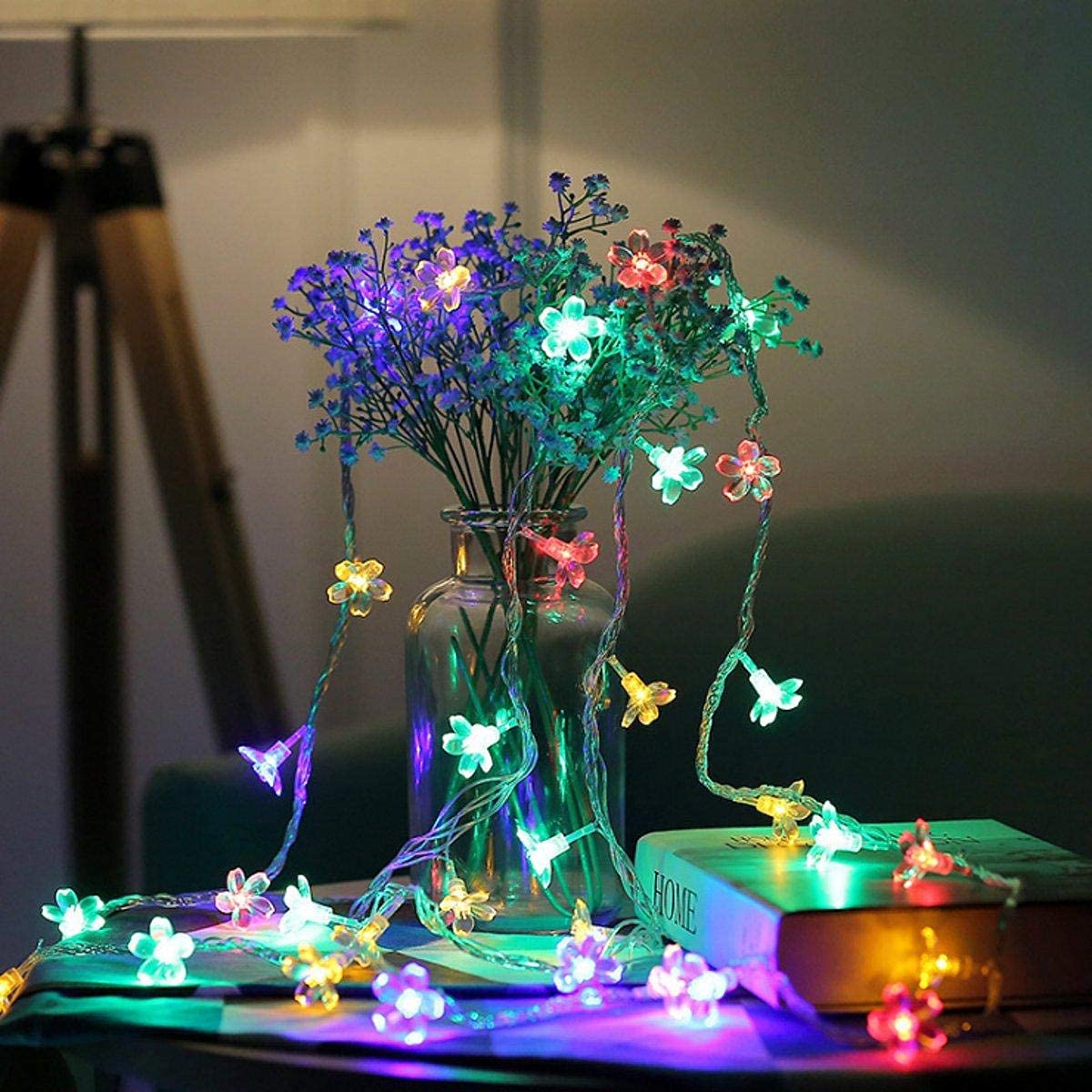 Decorate your Christmas tree with silicone Blooming Flower Fairy String Lights (Multi Colors Bulbs) - The Gears