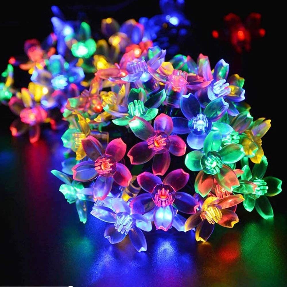 Decorate your Christmas tree with silicone Blooming Flower Fairy String Lights (Multi Colors Bulbs) - The Gears
