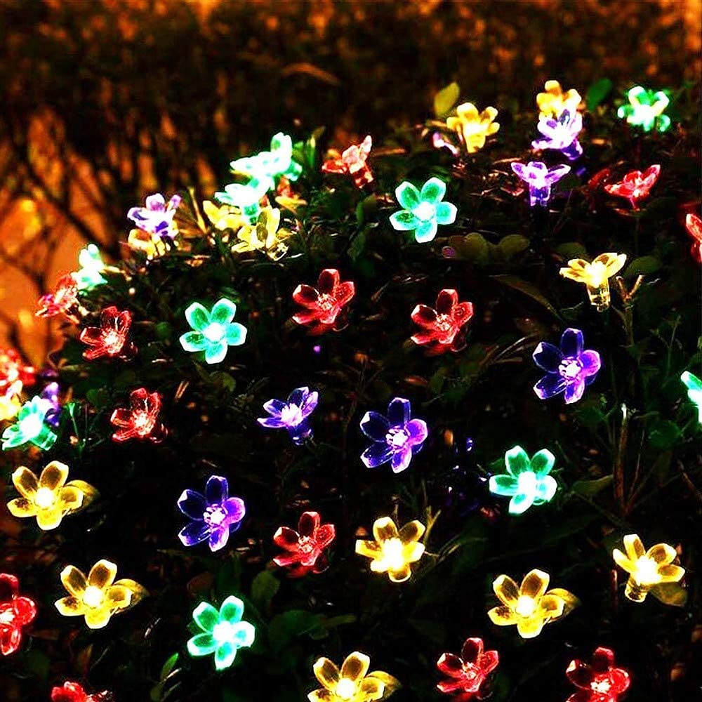 Decorate your Christmas tree with silicone Blooming Flower Fairy String Lights (Multi Colors Bulbs) - The Gears
