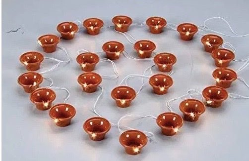 Diwali - Christmas Festival Decoration LED Diya Rice Light (Diya Count 18) - The Gears