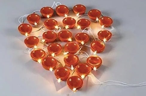 Diwali - Christmas Festival Decoration LED Diya Rice Light (Diya Count 18) - The Gears