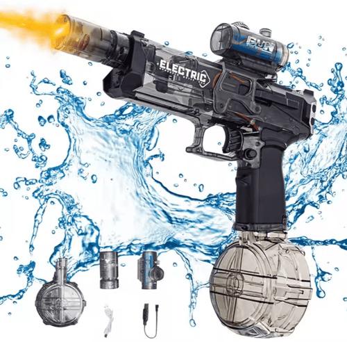 Electric Water Gun with Nozzle Flame Light | Rechargeable Holi Pichkari