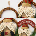 Festive Wooden Rattan Christmas Wreath - The Gears