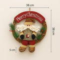 Festive Wooden Rattan Christmas Wreath - The Gears