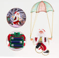 Flying Parachute Santa Claus with Music & LED Lights | Animated Hanging Christmas Decoration | Battery Operated Swinging Santa Toy - The Gears