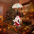 Flying Parachute Santa Claus with Music & LED Lights | Animated Hanging Christmas Decoration | Battery Operated Swinging Santa Toy - The Gears