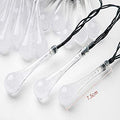 Smokeless 16 LED Gel Drop Shape Bulb Electric Corded String Lights - Homely Arts