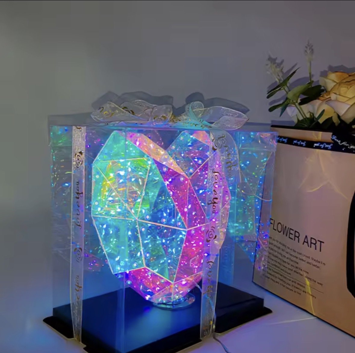 Glowing LED Heart Gift Box ❤️🎁 - The Gears