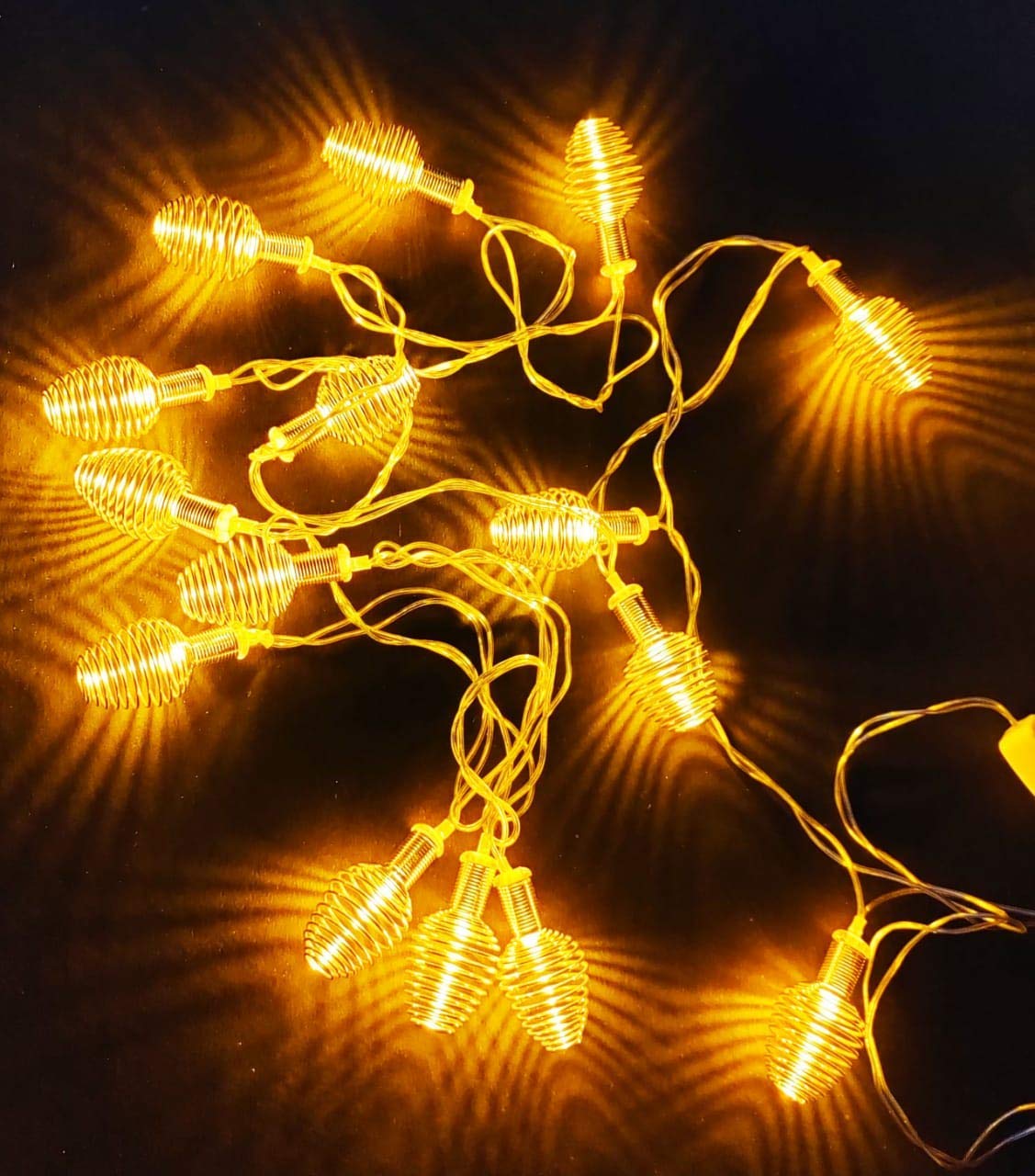 Golden Spring String Lights (16 Warm White Bulbs) - The Gears