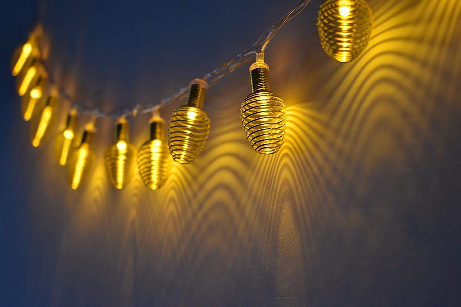 Golden Spring String Lights (16 Warm White Bulbs) - The Gears