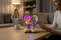 Heart Shape Wooden Showpiece with Light | Proposal Love Figurine 💍✨ - The Gears