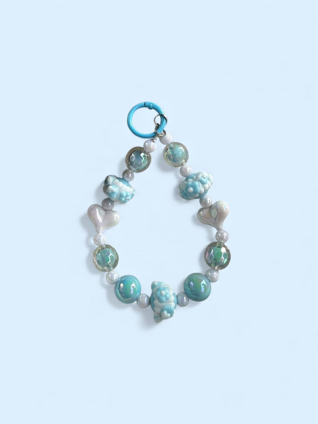 🧊💎 Icy Blue Beaded Mobile Charm – Super Cute & Trendy ✨ - The Gears