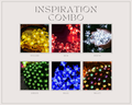 Inspiration Combo of 6 Silicon Blooming Flowers Light - 14 LED light in each light (yellow, White, Blue, Green, Multi and Red) - The Gears