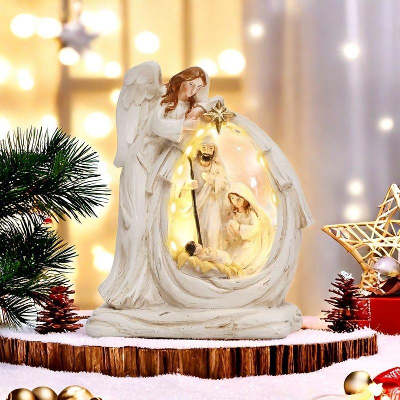 LED Angel Nativity Set Christmas Decor - The Gears
