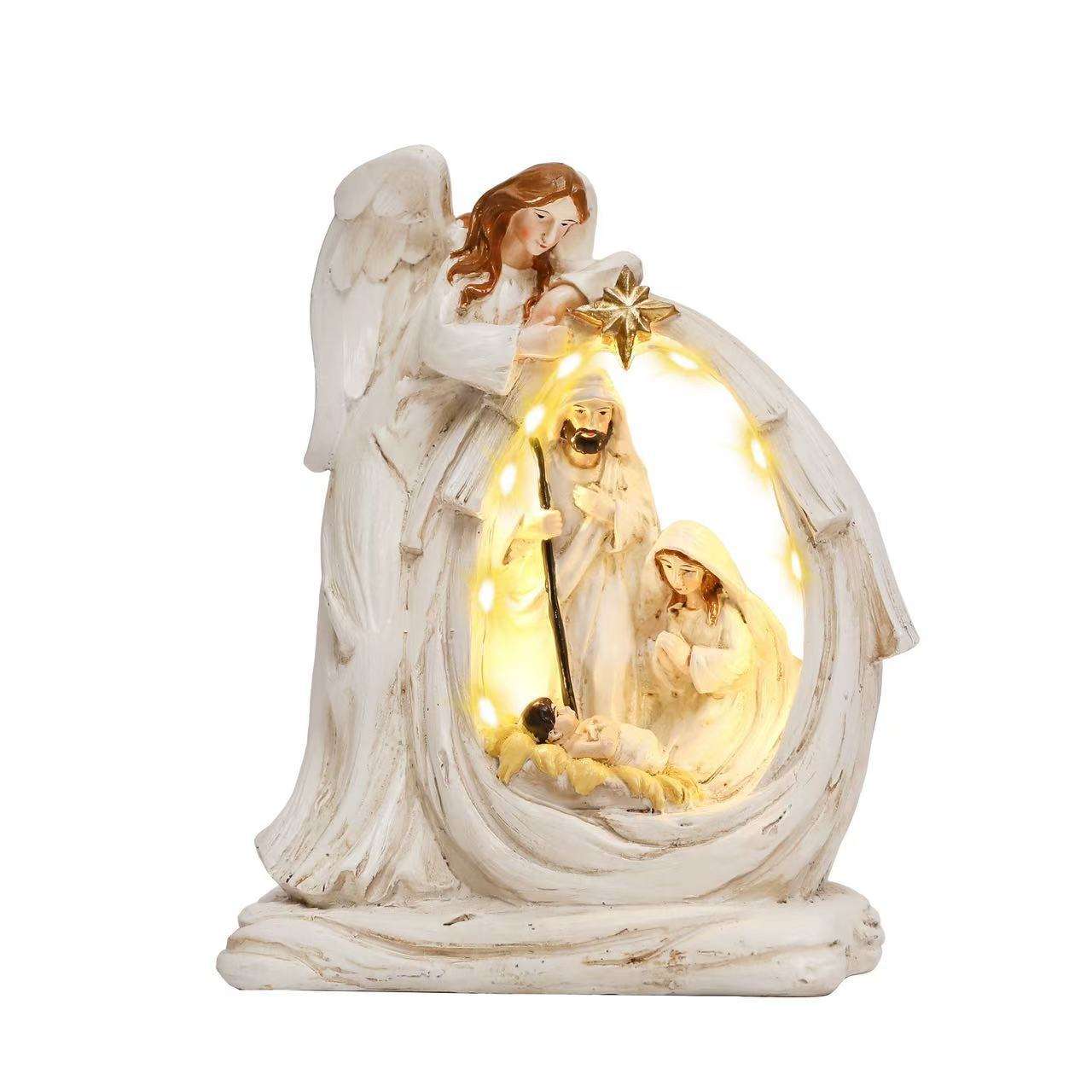 LED Angel Nativity Set Christmas Decor - The Gears