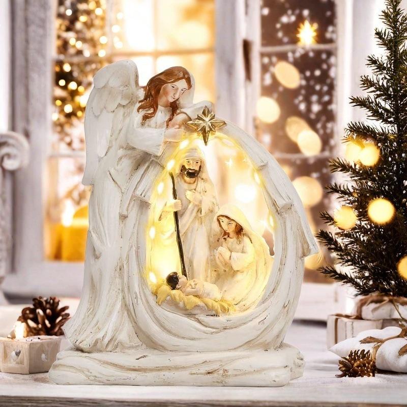 LED Angel Nativity Set Christmas Decor - The Gears