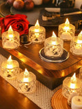 LED Crystal Flameless Candle Light – Decorative Tealight for Home & Festive Décor - The Gears