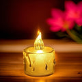 LED Frosted Tealight Candle – Flameless Decorative Diya for Festivals & Home Décor - The Gears