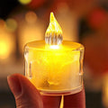 LED Frosted Tealight Candle – Flameless Decorative Diya for Festivals & Home Décor - The Gears