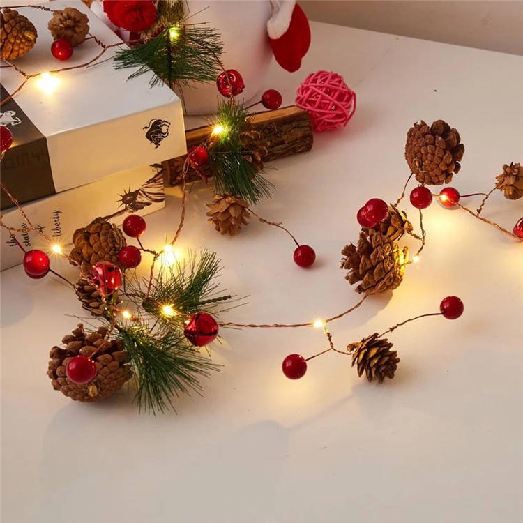 LED Pine Cone Fairy Lights for Christmas – 2 Meters - The Gears