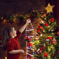 LED Santa Claus Climbing Ladder – Animated Christmas Outdoor Decor - The Gears