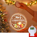 LED Santa & Snowman Window Light - The Gears