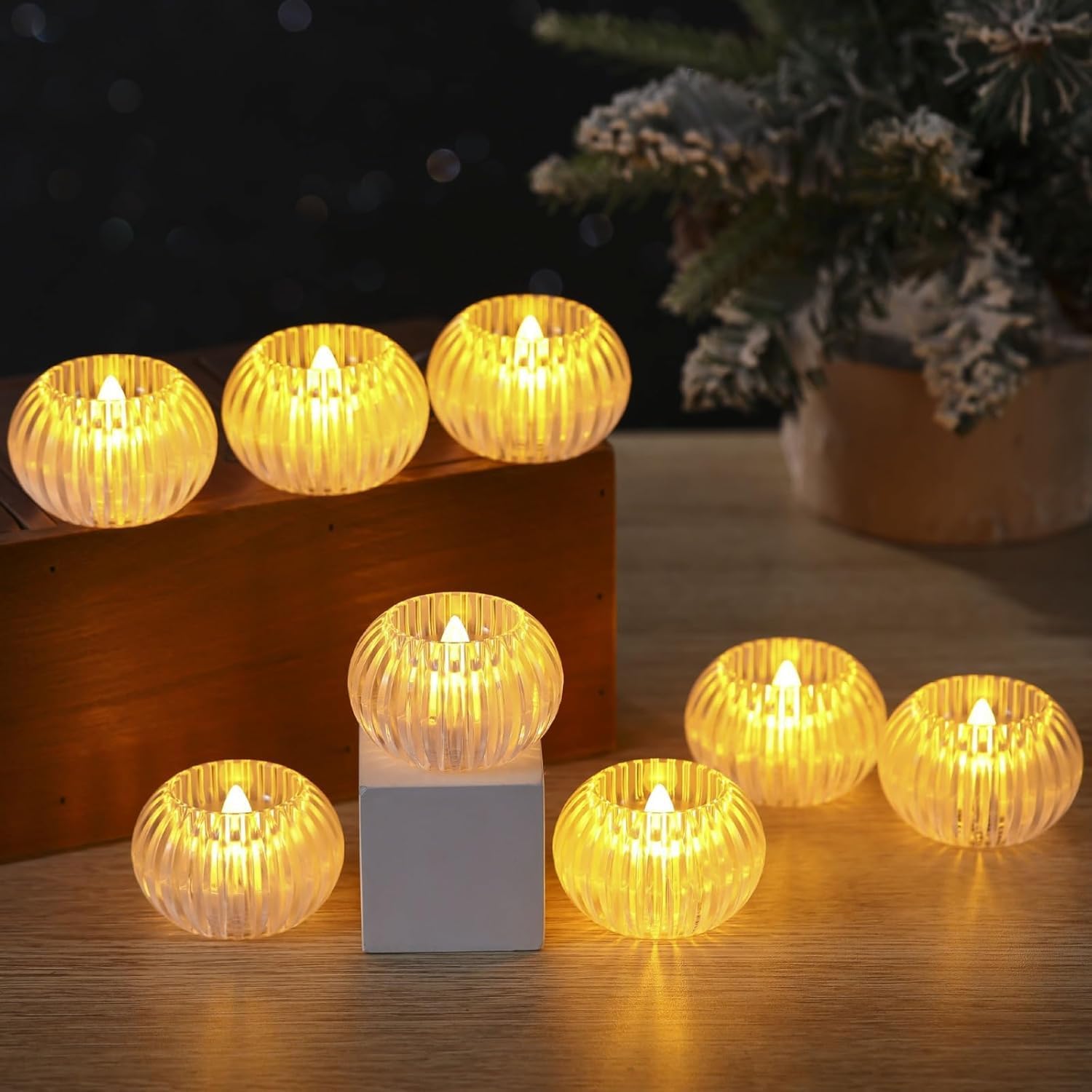 LED Shadow Tealight Candle – Flameless Decorative Diya for Festivals & Home Décor - The Gears